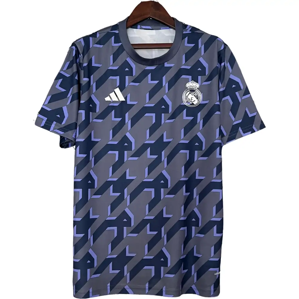 2023/24 Real Madrid Gray Training Wear Football Shirt - Fans Edition