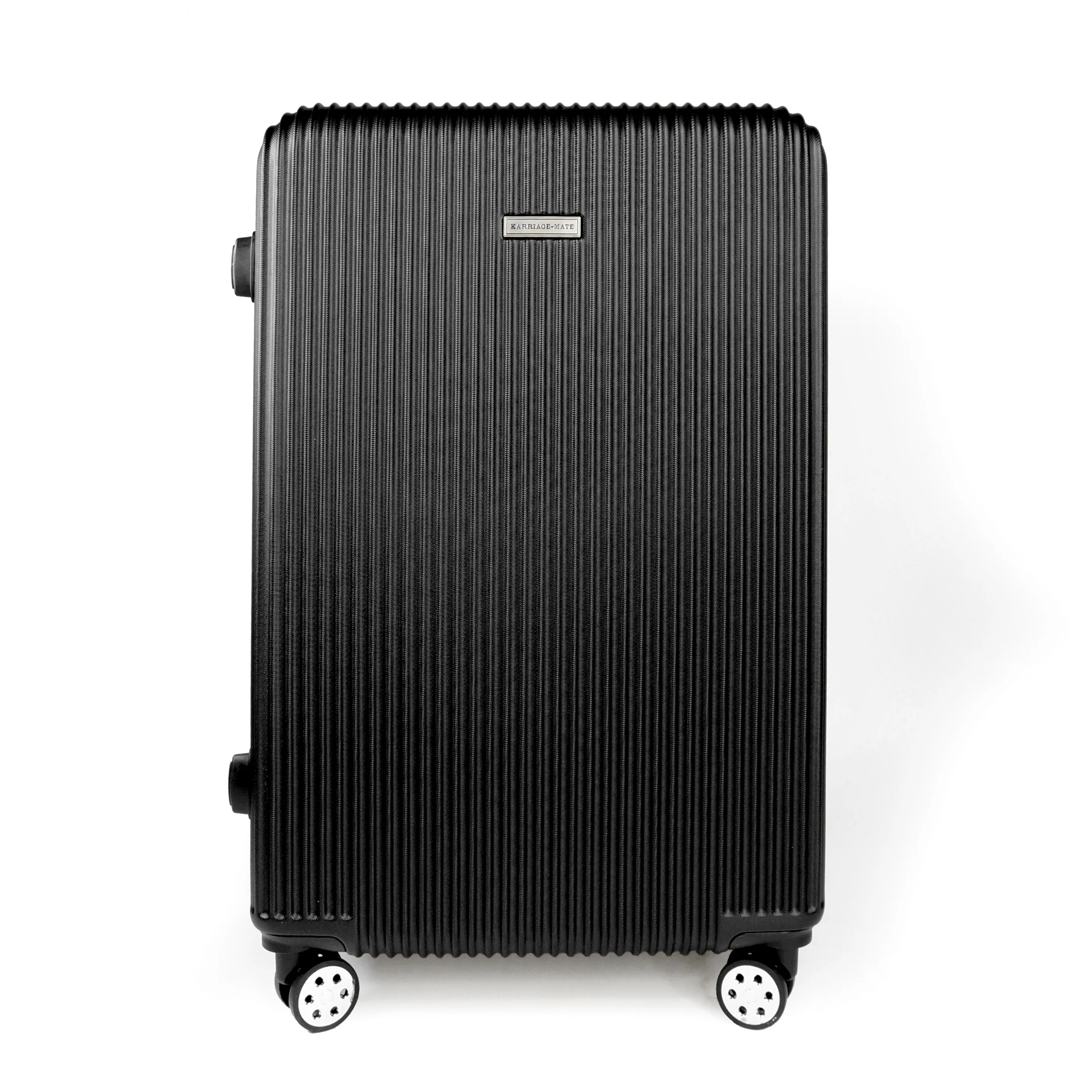 K-Cliffs 3pcs Luggage Set Lightweight Expandable Hard sided ABS Spinner Travel Suitcase  Black