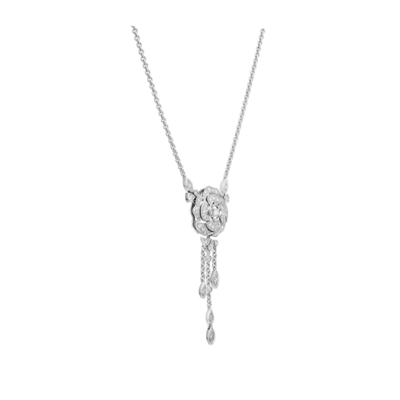 Bouton de Camélia transformable necklace