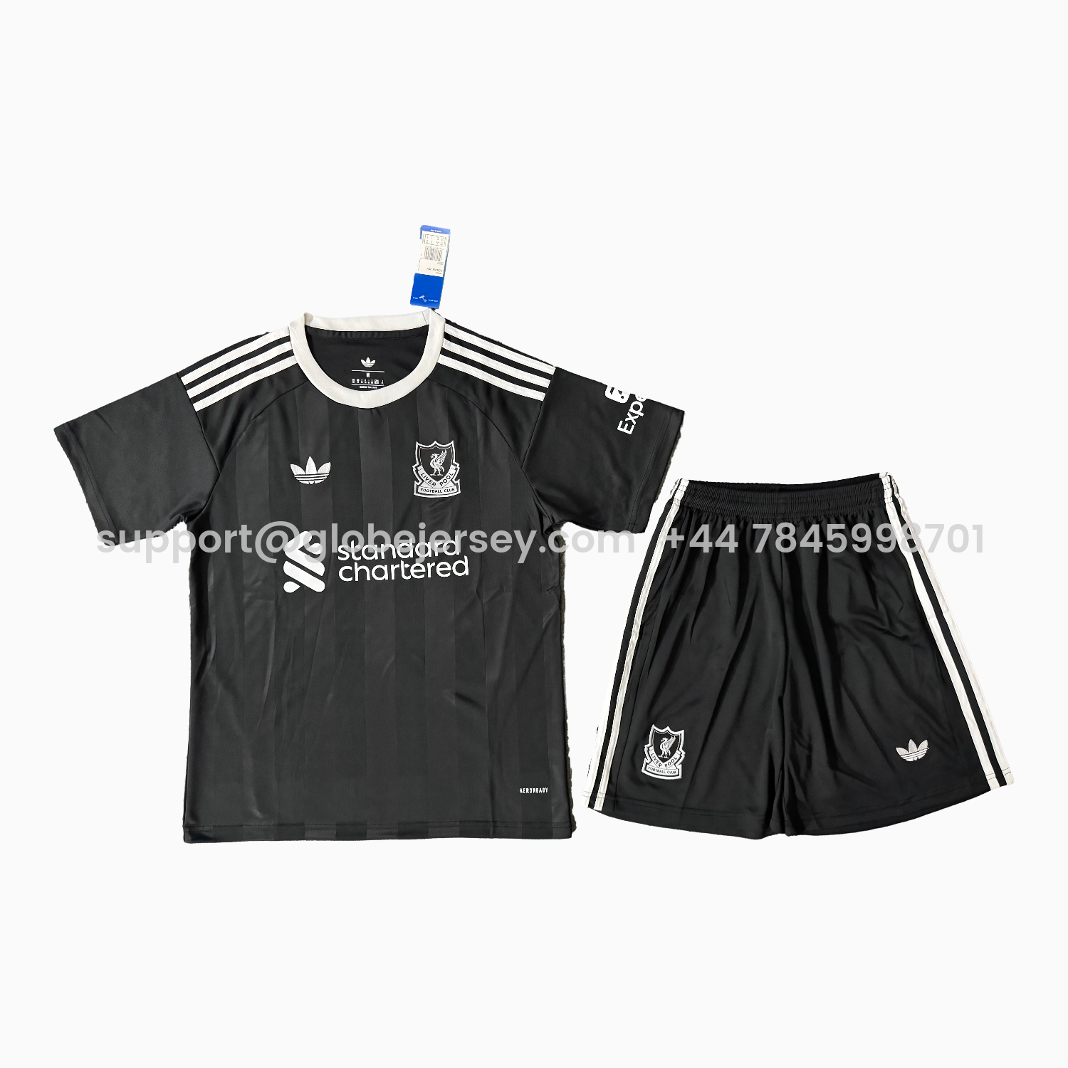 Real Madrid 25-26 Black Goalkeeper Men's Adult Jersey Set - Fans Version