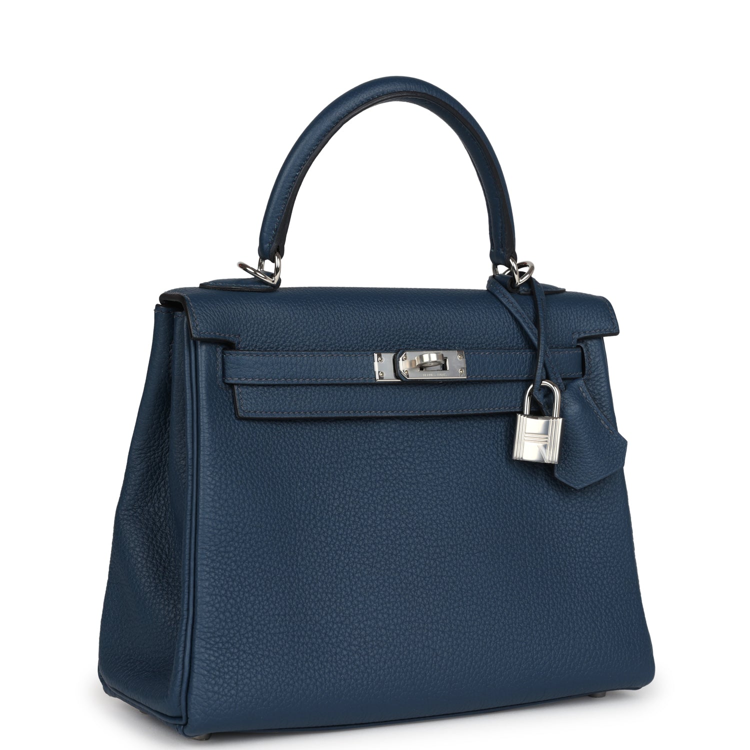Kelly Retourne 25 Bleu De Prusse Togo Palladium Hardware
