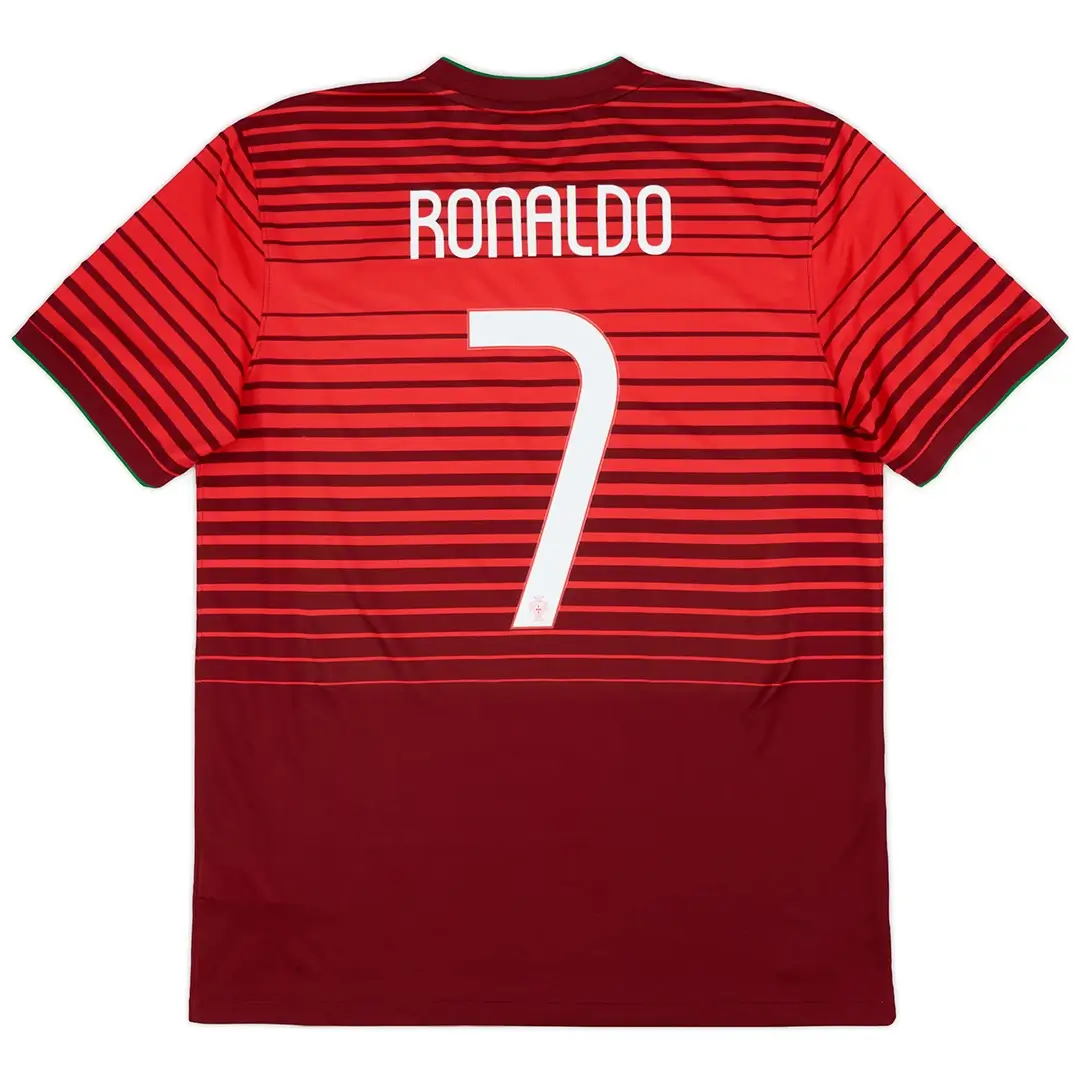 RONALDO #7 Portugal 2014 Home Retro Football Jersey