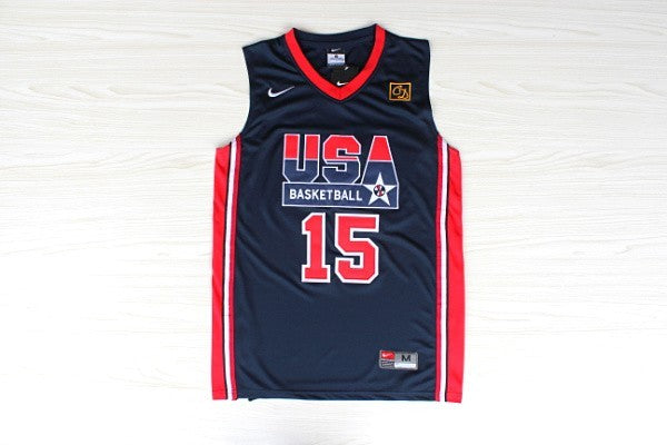 1:1 double-layer solid embroidery player version of Mengyi Replica #15 Johnson Blue Jersey Suit