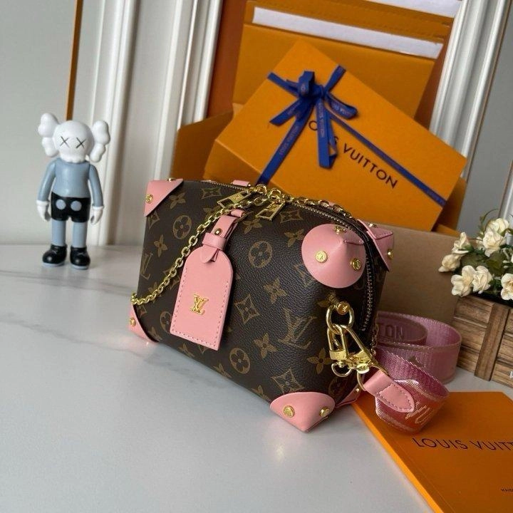 Louis Vuitton Soft Trunk Mini Monogram Pink 7.9 Inches