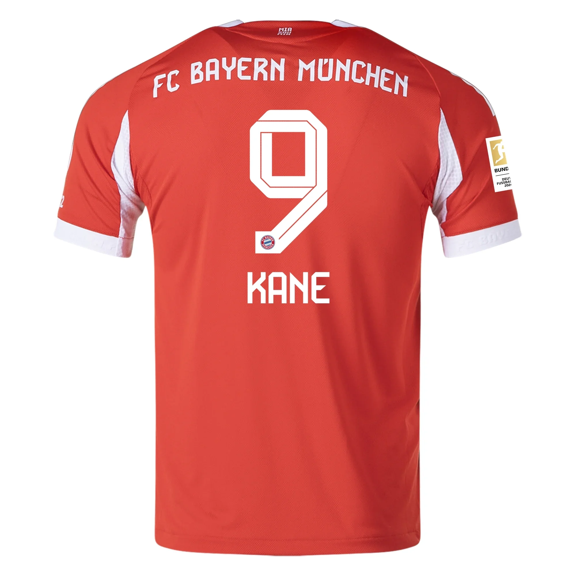 adidas Bayern Munich Authentic Harry Kane Home Jersey w/ Bundesliga Champion Patch 25/26 (Red)