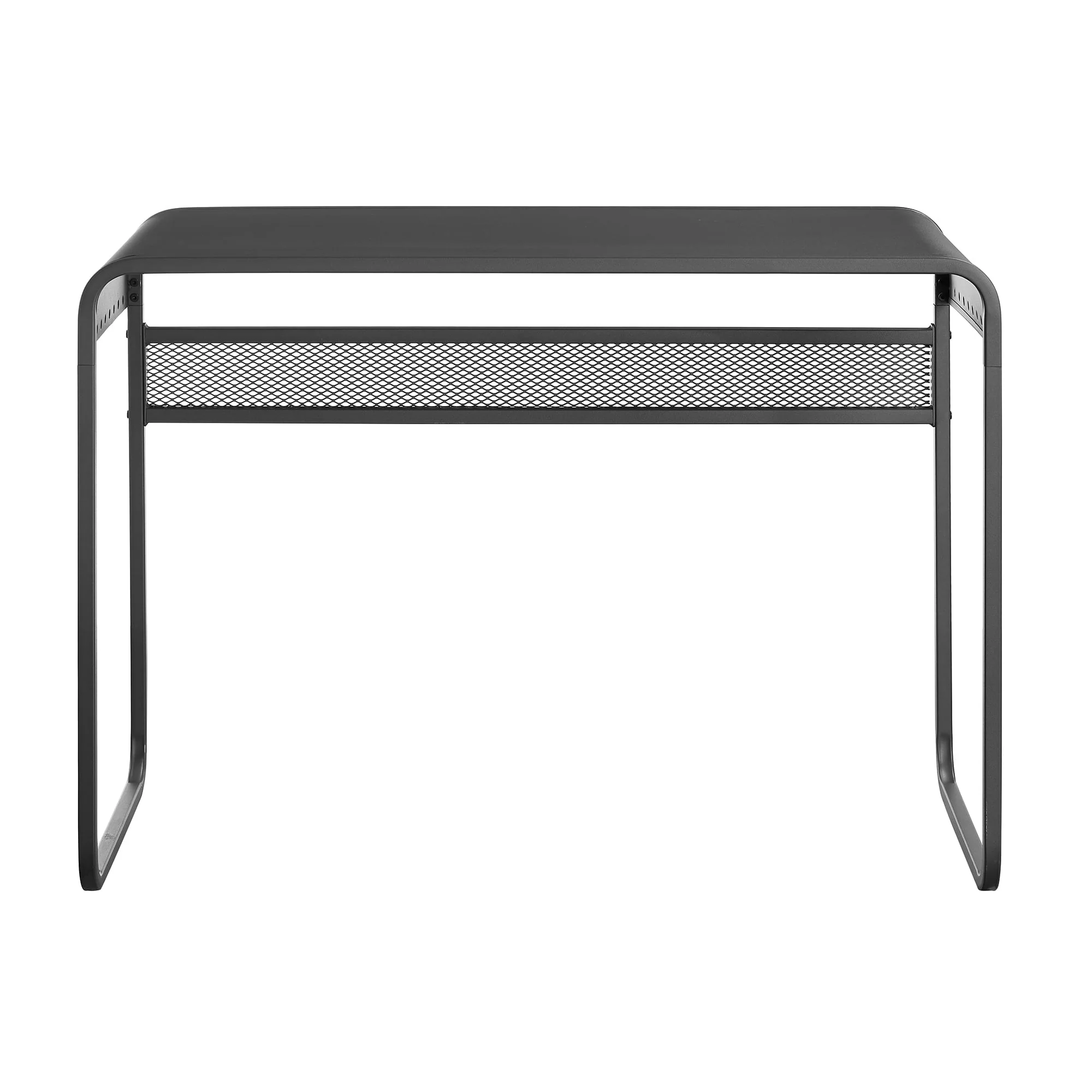 Ember Interiors Industrial Metal Desk, Gray