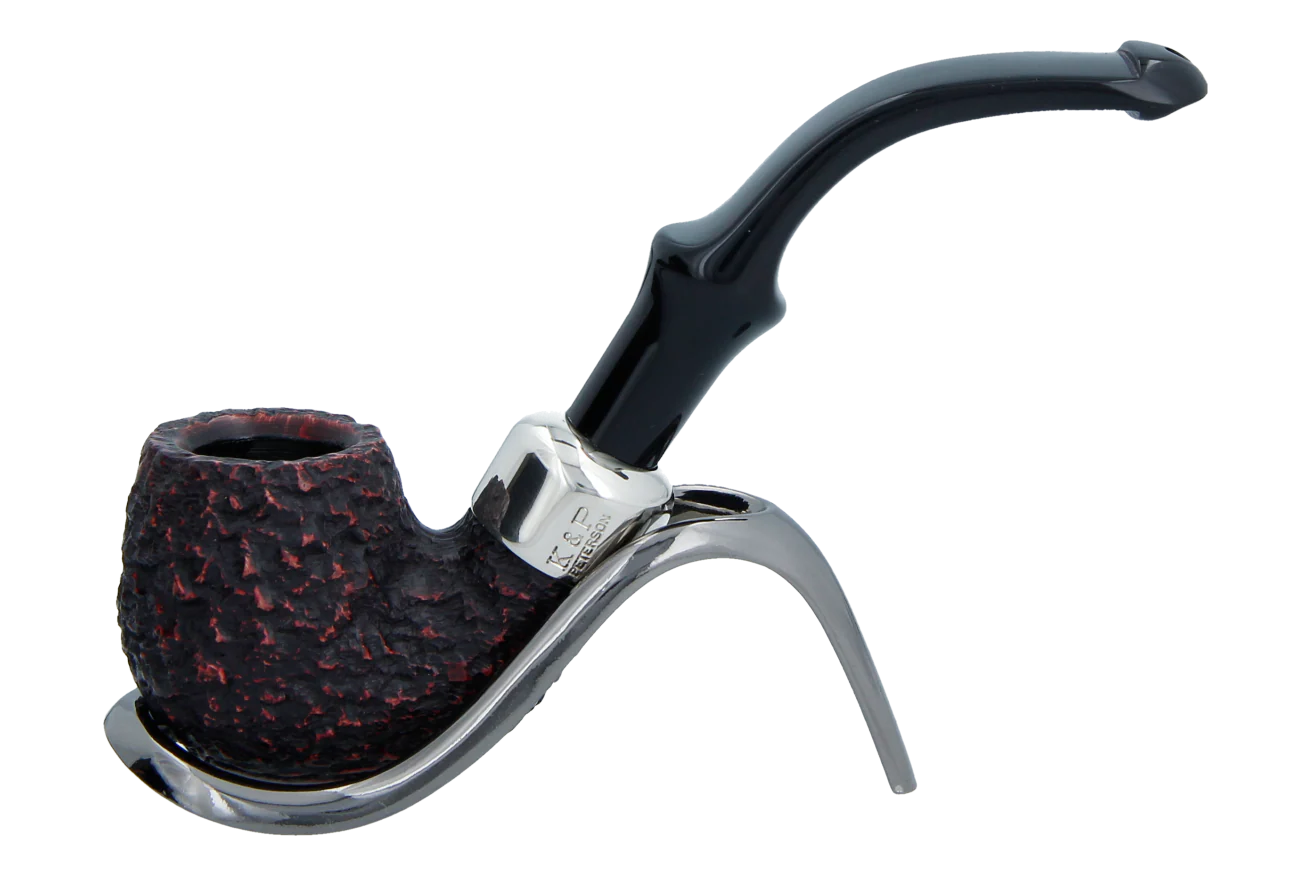 Peterson of Dublin System Rustic Briar Smoking Pipe - Shape No.317