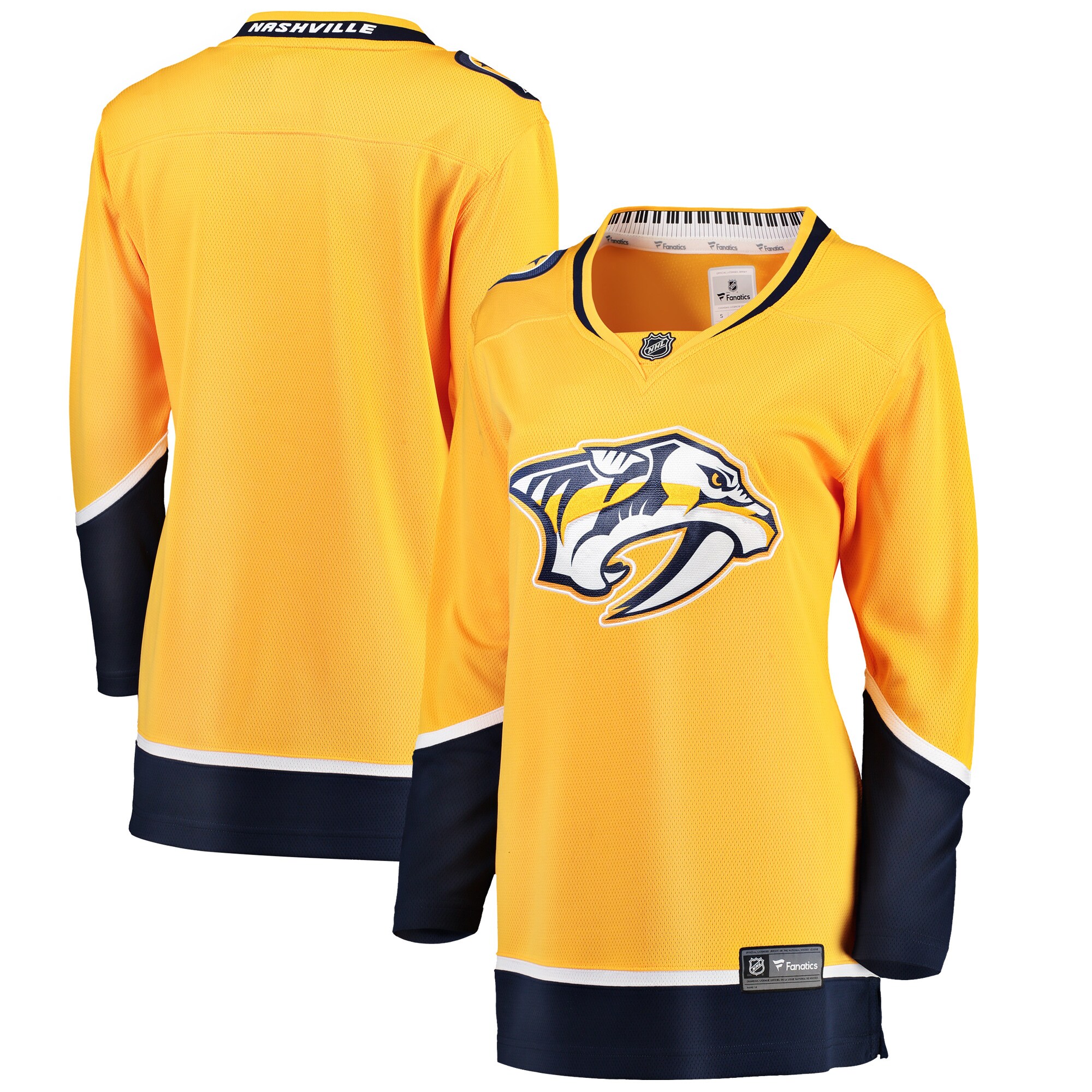 Nashville Predators Fanatics Women’s Breakaway Home Jersey – Yellow