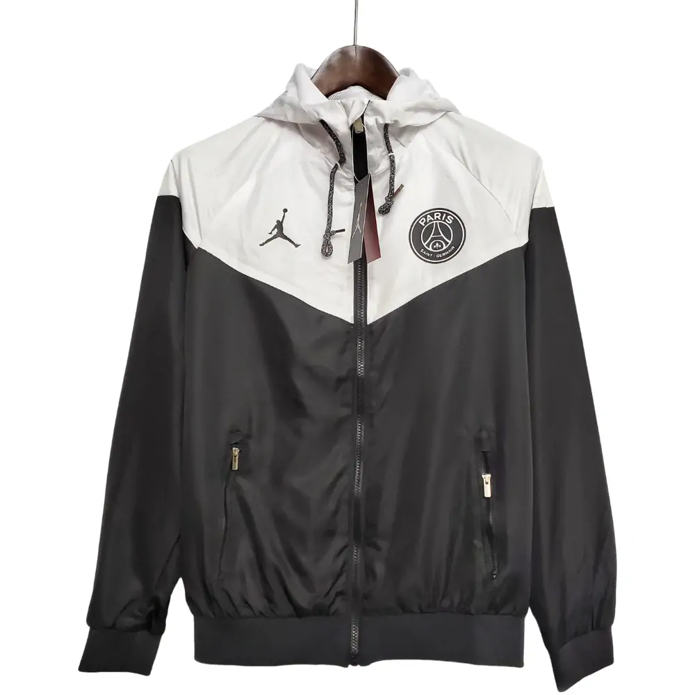 Psg Paris Saint-Germain Windbreaker Classic Style Black-White