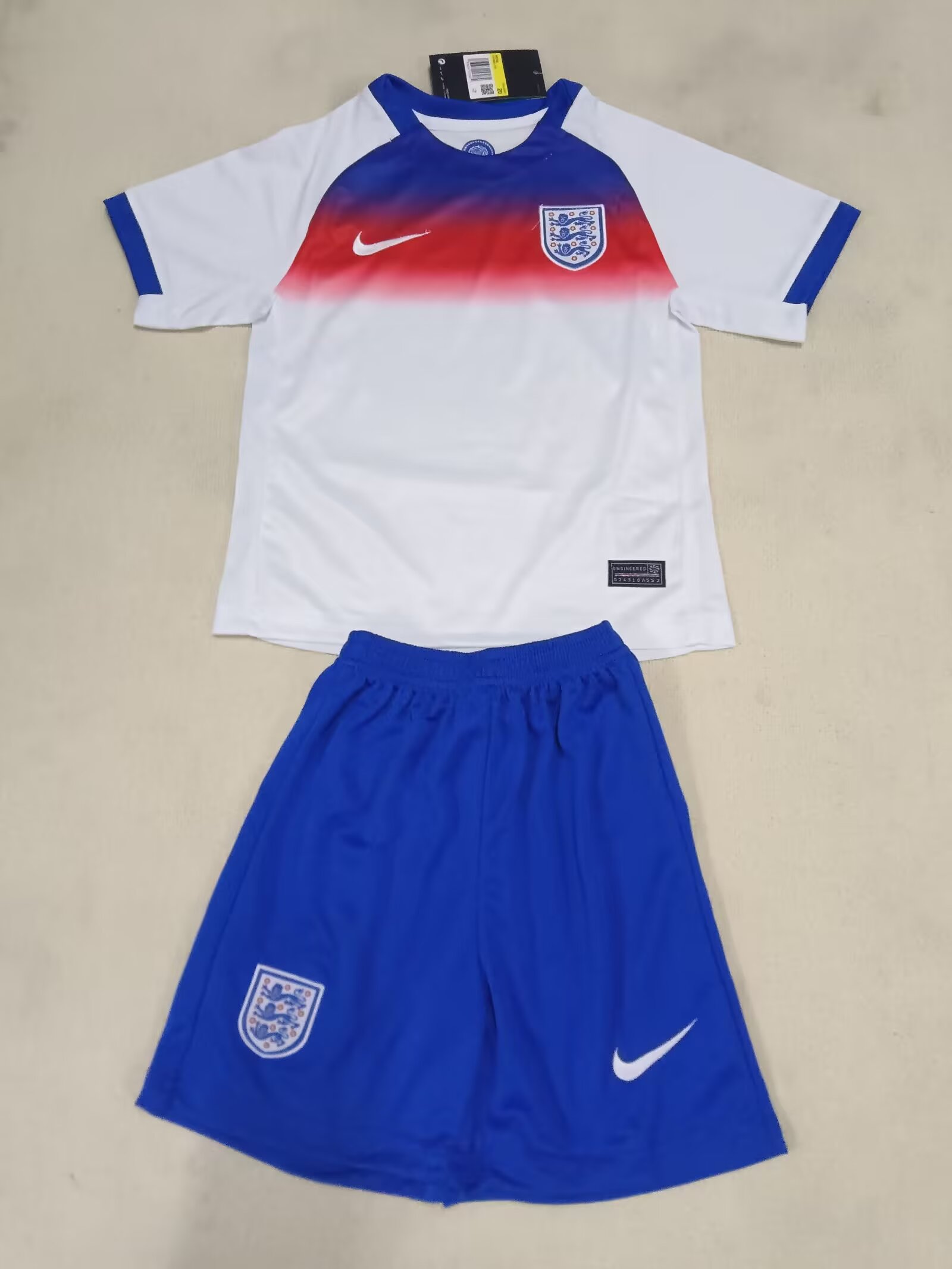 25-26 England Home Shirt - Kids Kit