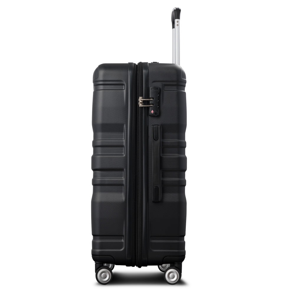Luggage Suitcase 3 Piece Sets, New Model Expandable ABS Hardshell Luggage, Lightweight Carry-on Suitcase Sets with Spinner Wheels & TSA Lock, 20''/ 24''/ 28'', Blue Gray