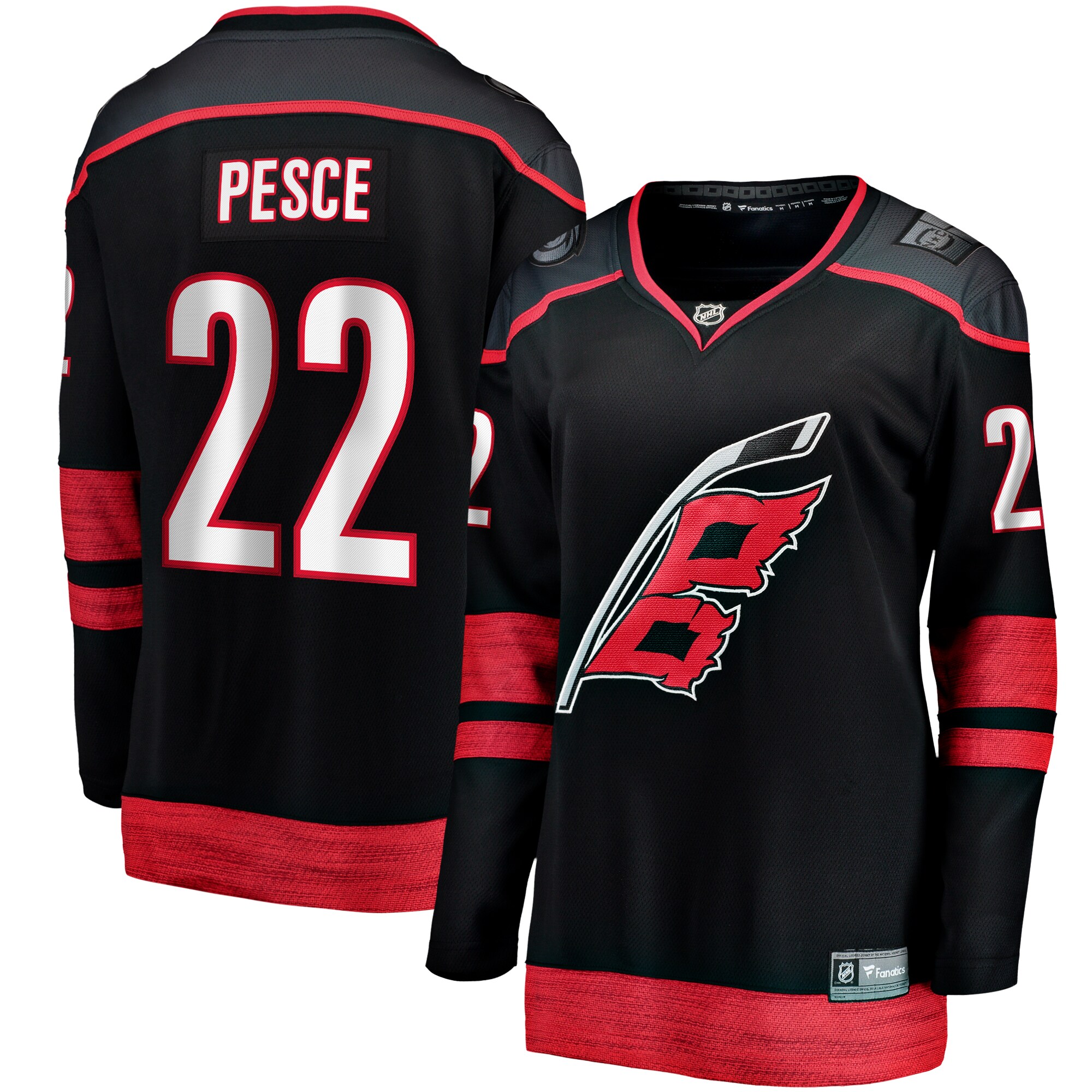 Brett Pesce Carolina Hurricanes Fanatics Women’s Home Breakaway   Jersey – Black