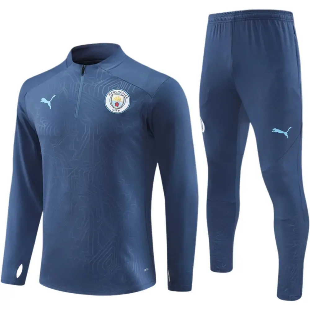 2024-25 New Season Manchester City Royal Blue [Stamped] Children's Training Suit