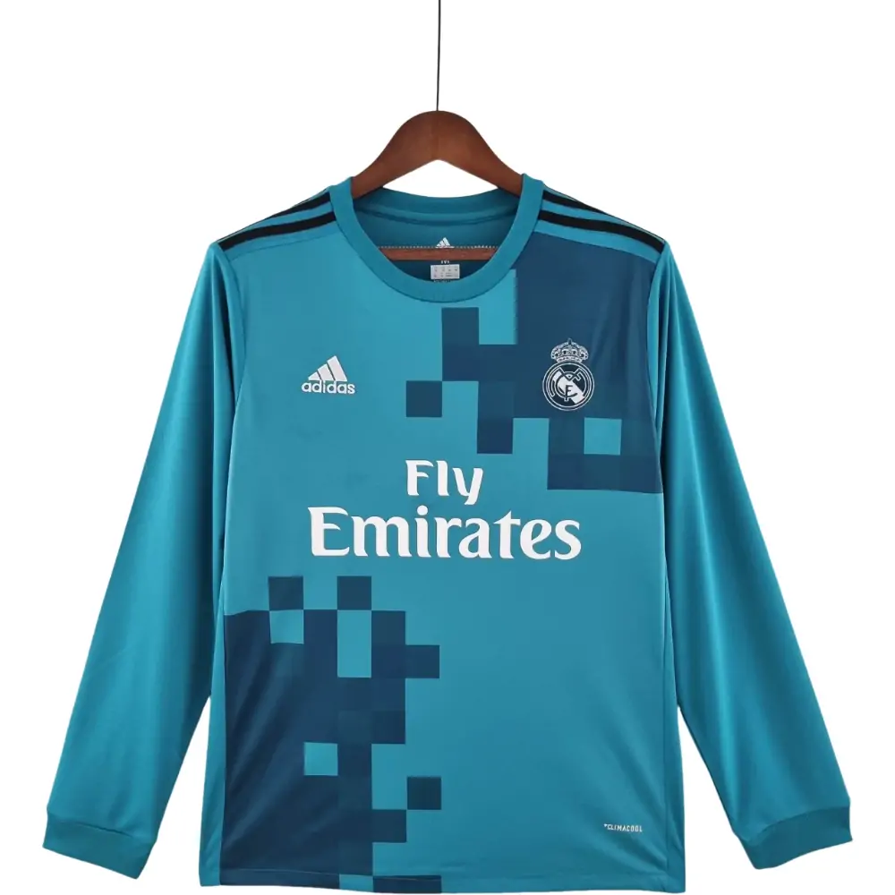 2017/2018 Retro Long Sleeve Real Madrid Third Away - Fans Edition