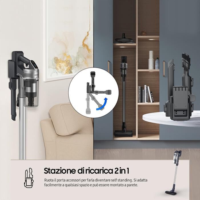 SAMSUNG - Scopa elettrica VS15A60AGR5/WA-TEAL SILVER