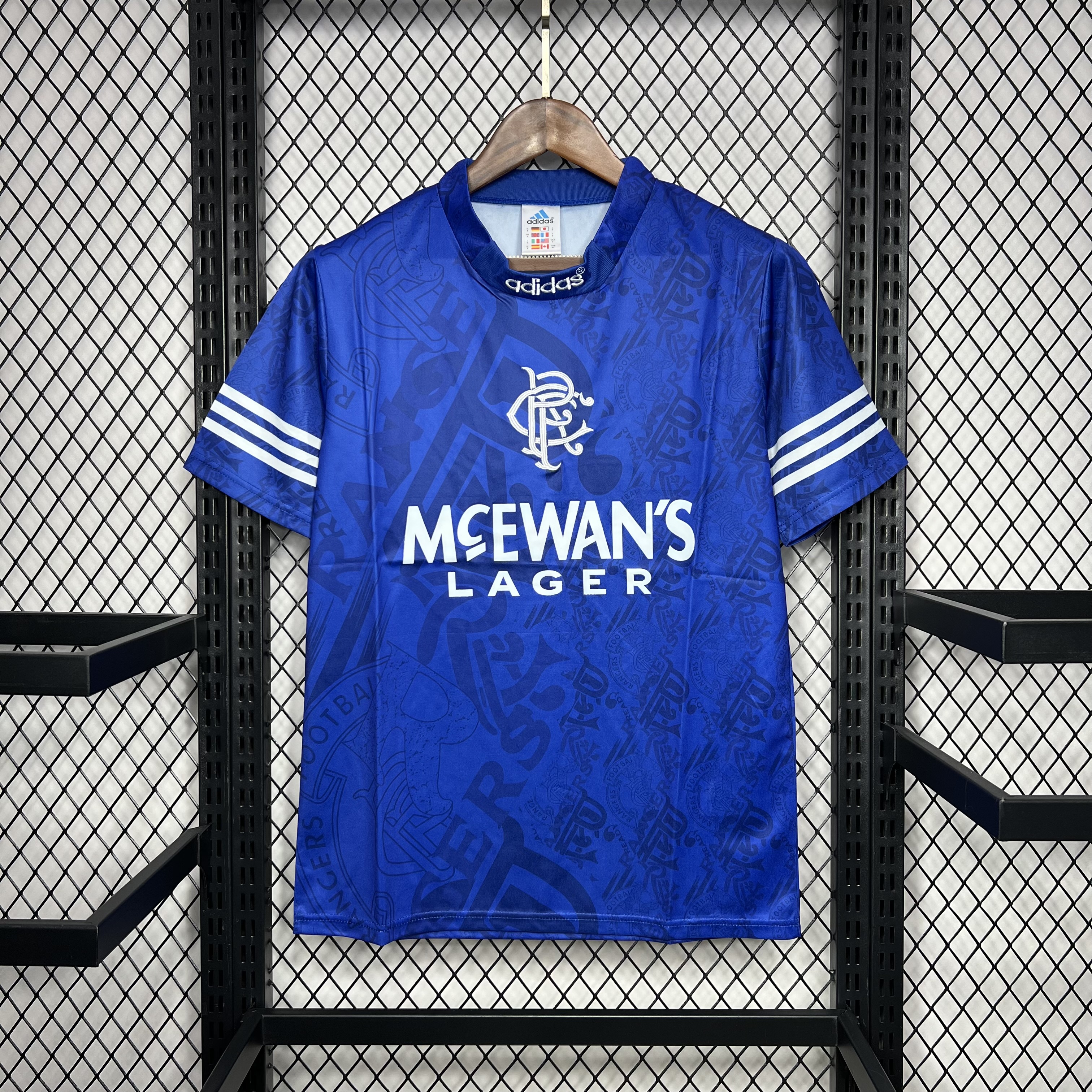 Retro Glasgow Rangers 1994-96 Home Stadium Jersey