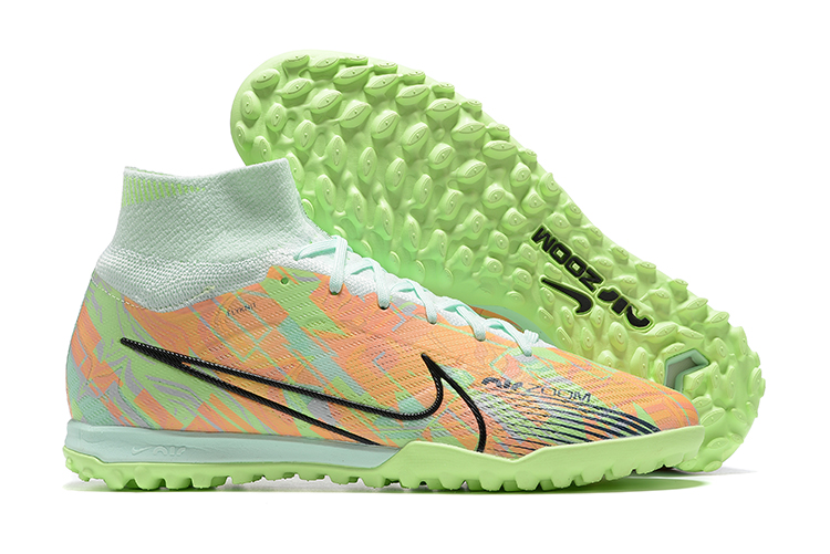 Assassin 15th generation high-top fully knitted waterproof MD air cushion grass spike football shoes