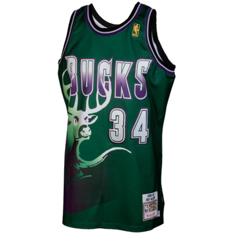 Ray Allen	 Milwaukee Bucks Green 34 MN