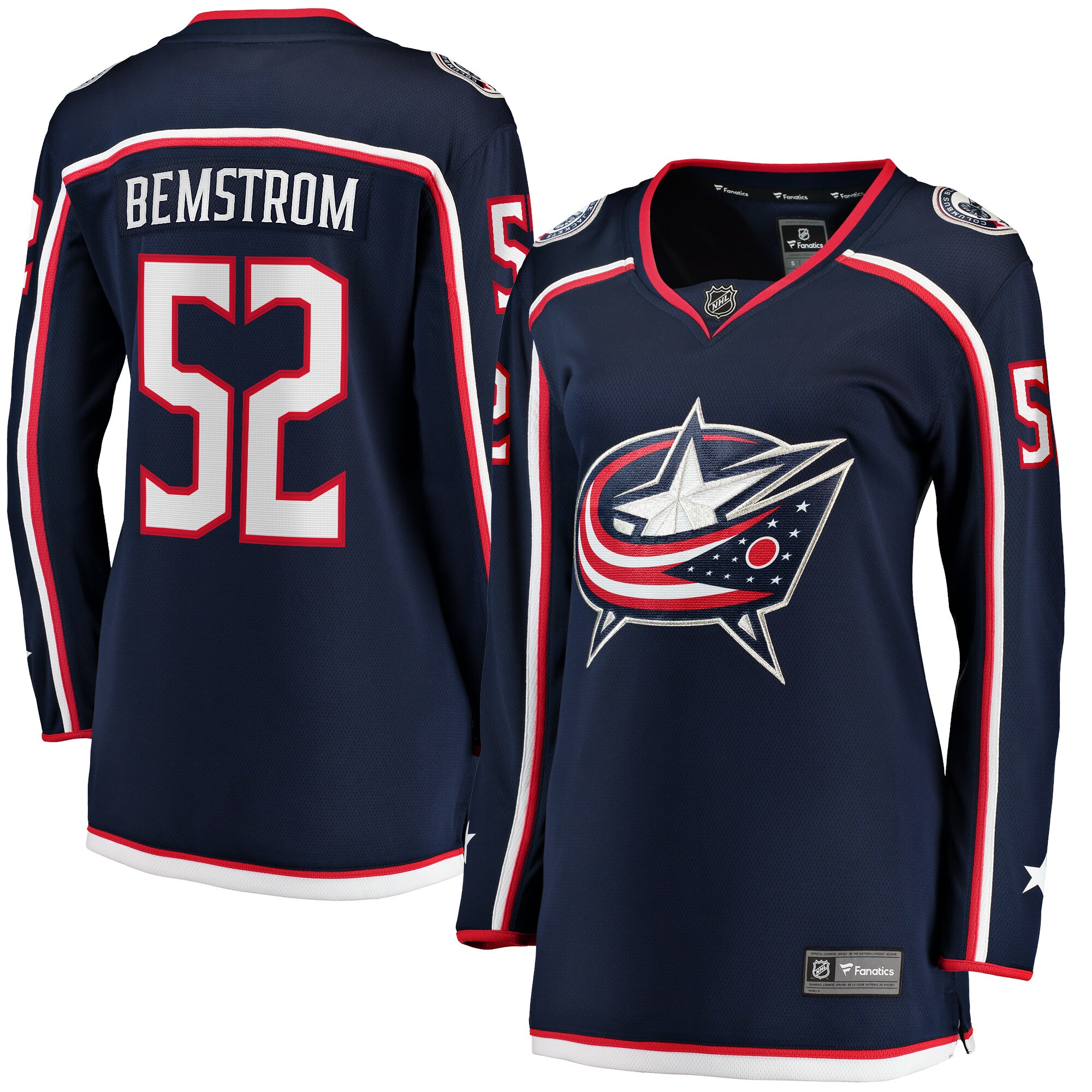 Emil Bemstrom Columbus Blue Jackets Fanatics Women’s Home Breakaway   Jersey – Navy