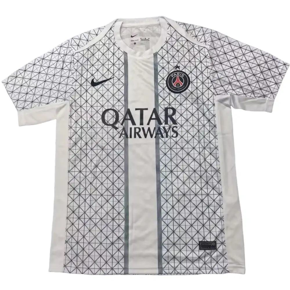 25-26 Paris Stripe Pre-Game Jersey with White Stars - Fan Edition