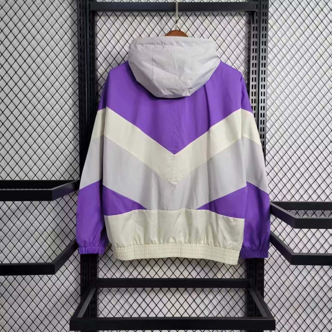 2023 São Paulo Windbreaker Purple Soccer Jersey 1:1 Thai Quality