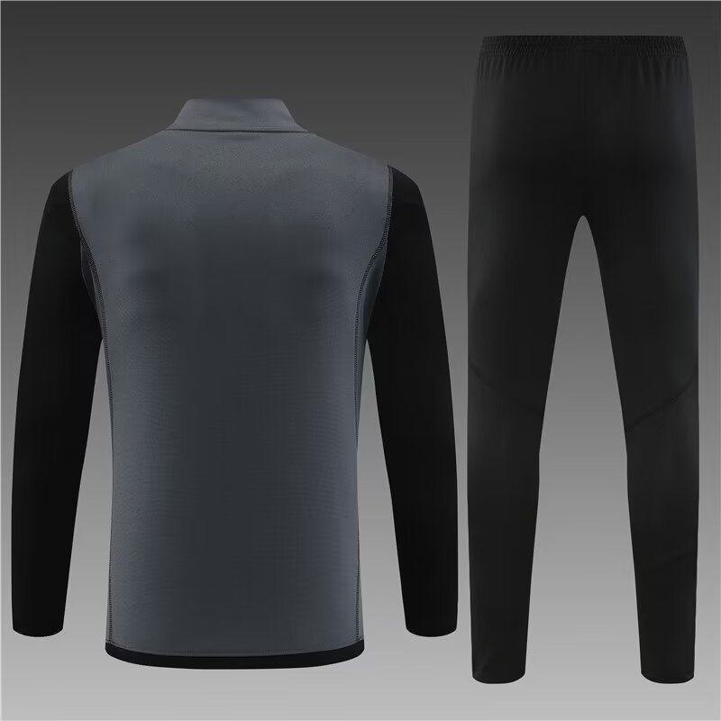 2023/2024 Real Madrid half-pull training suit dark gray suit 1:1 Thai quality