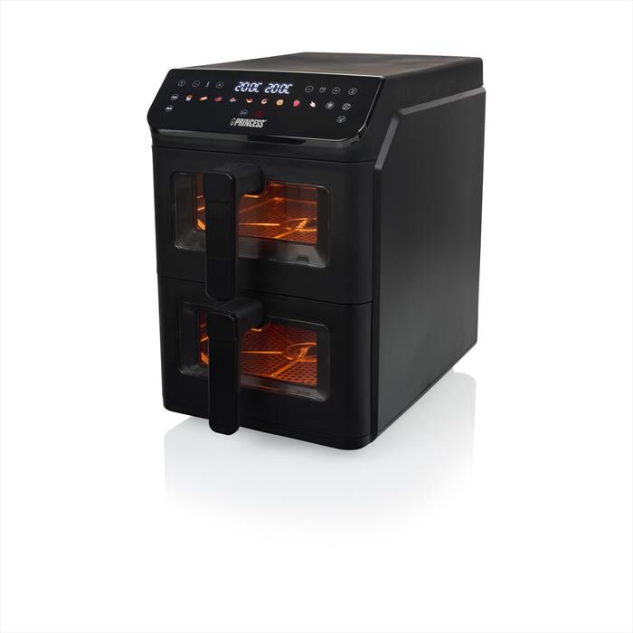 PRINCESS - Friggitrice ad aria DUAL VERTICAL-Nero