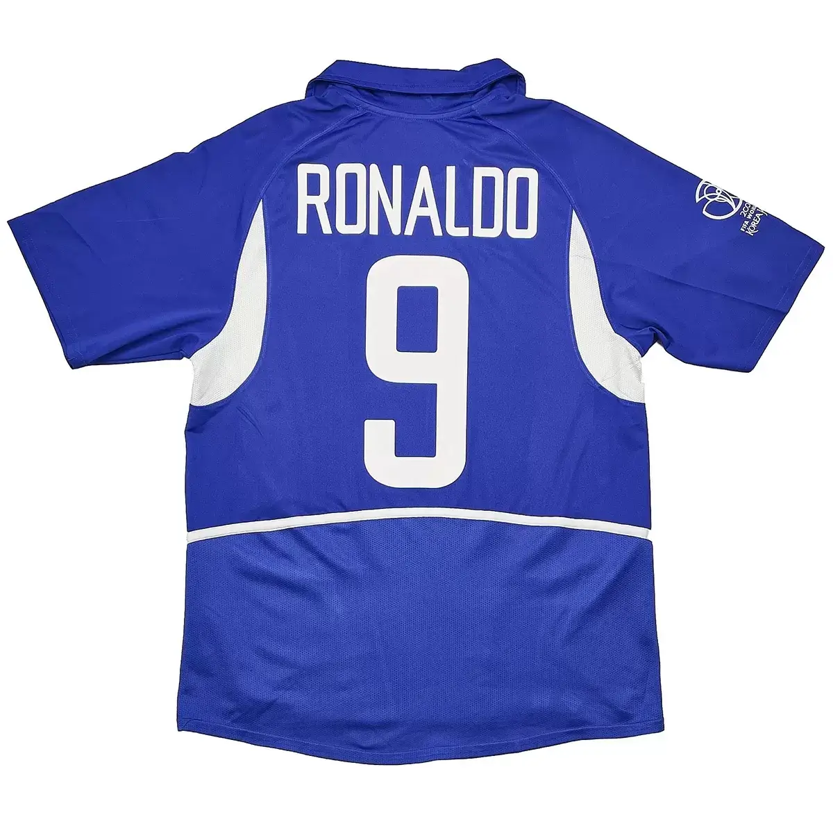 Ronaldo #9 Brazil 2002 Away Retro Football Jersey