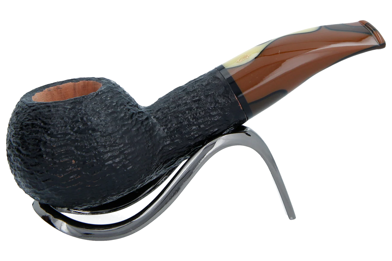 Savinelli Paloma Rustic Black 320 - 6mm Briar Pipe