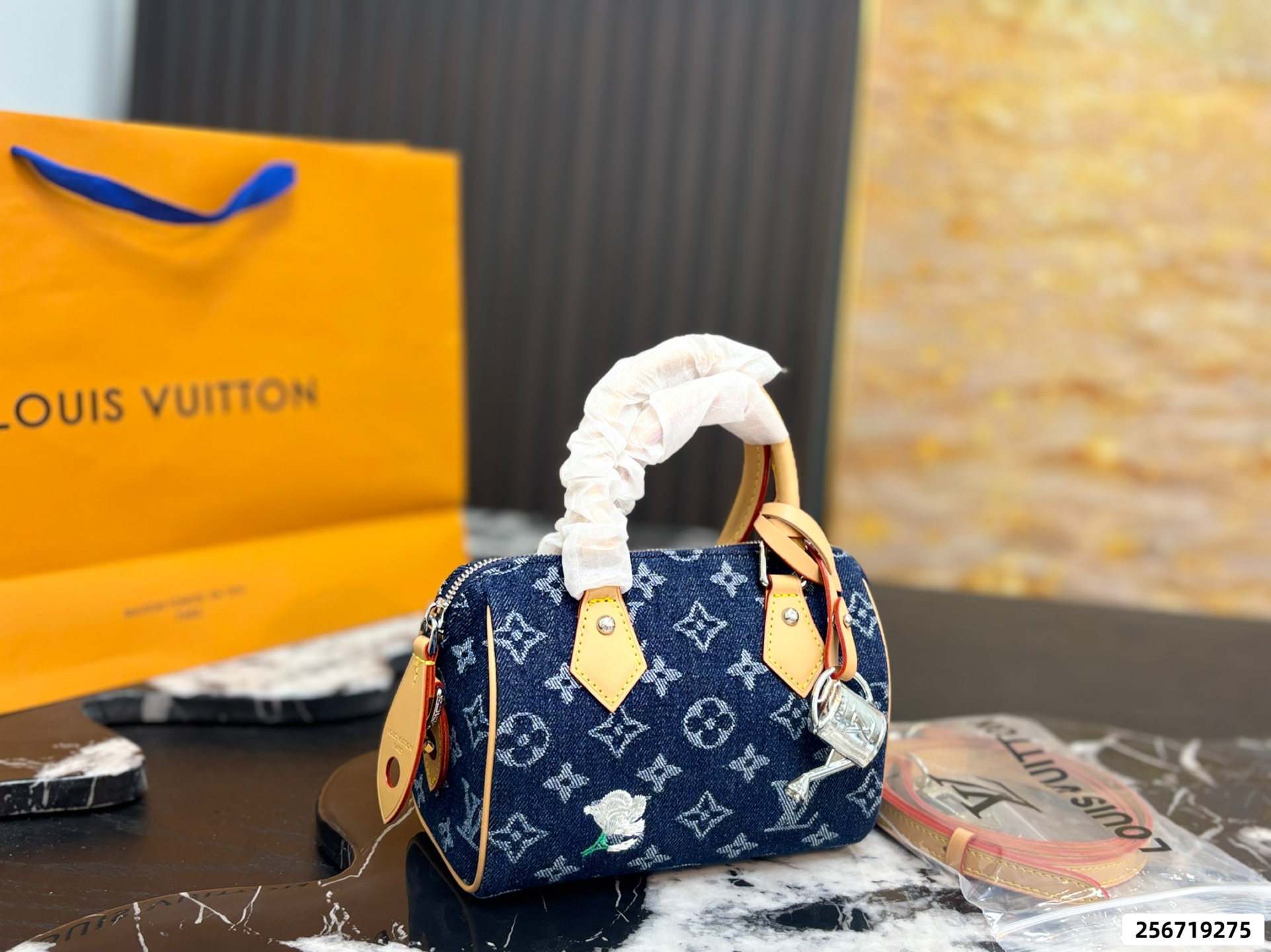LV Denim Pillow Bag