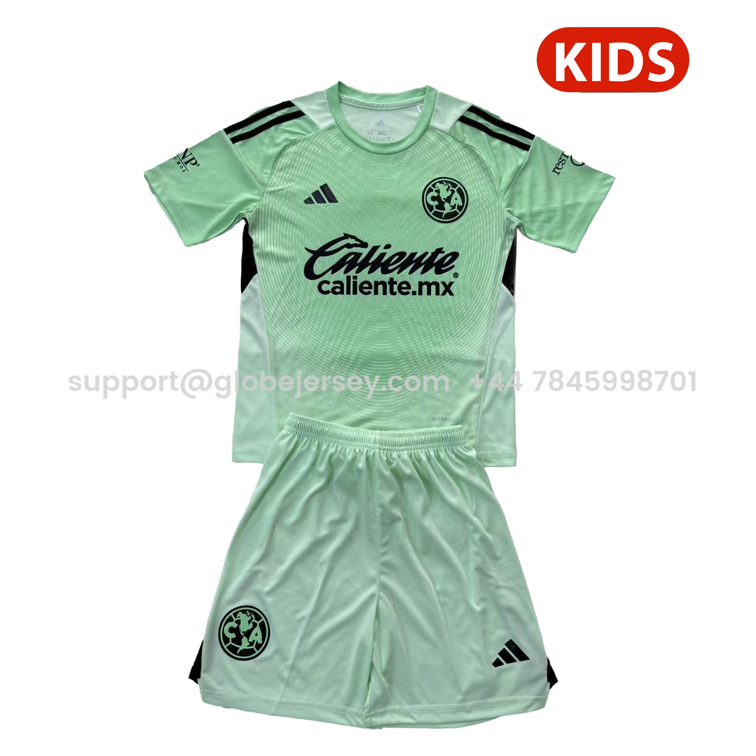 Club América 25-26 Green Goalkeeper Kids Kit