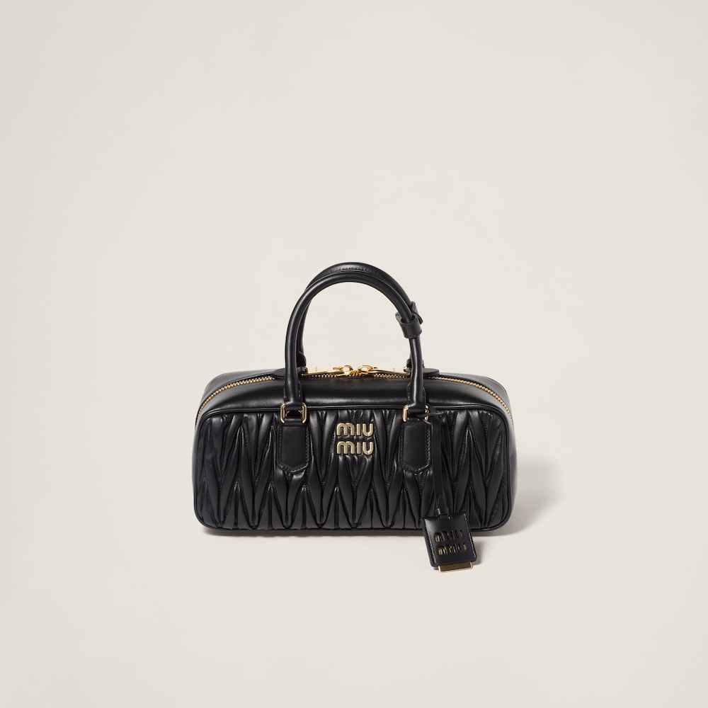 Large Arcadie matelassé nappa leather bag