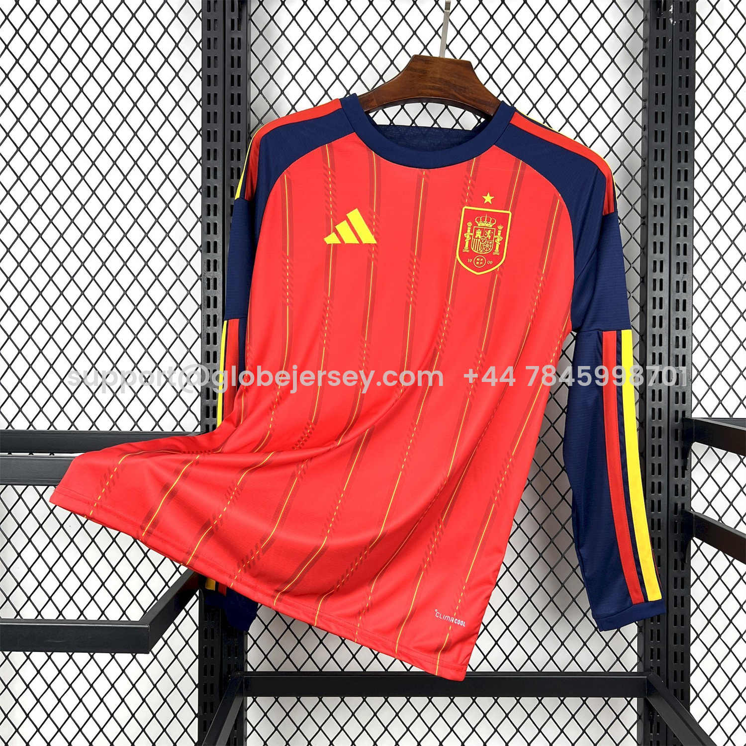 Spain 2026 Home Red Long Sleeves Jersey - Fans Version