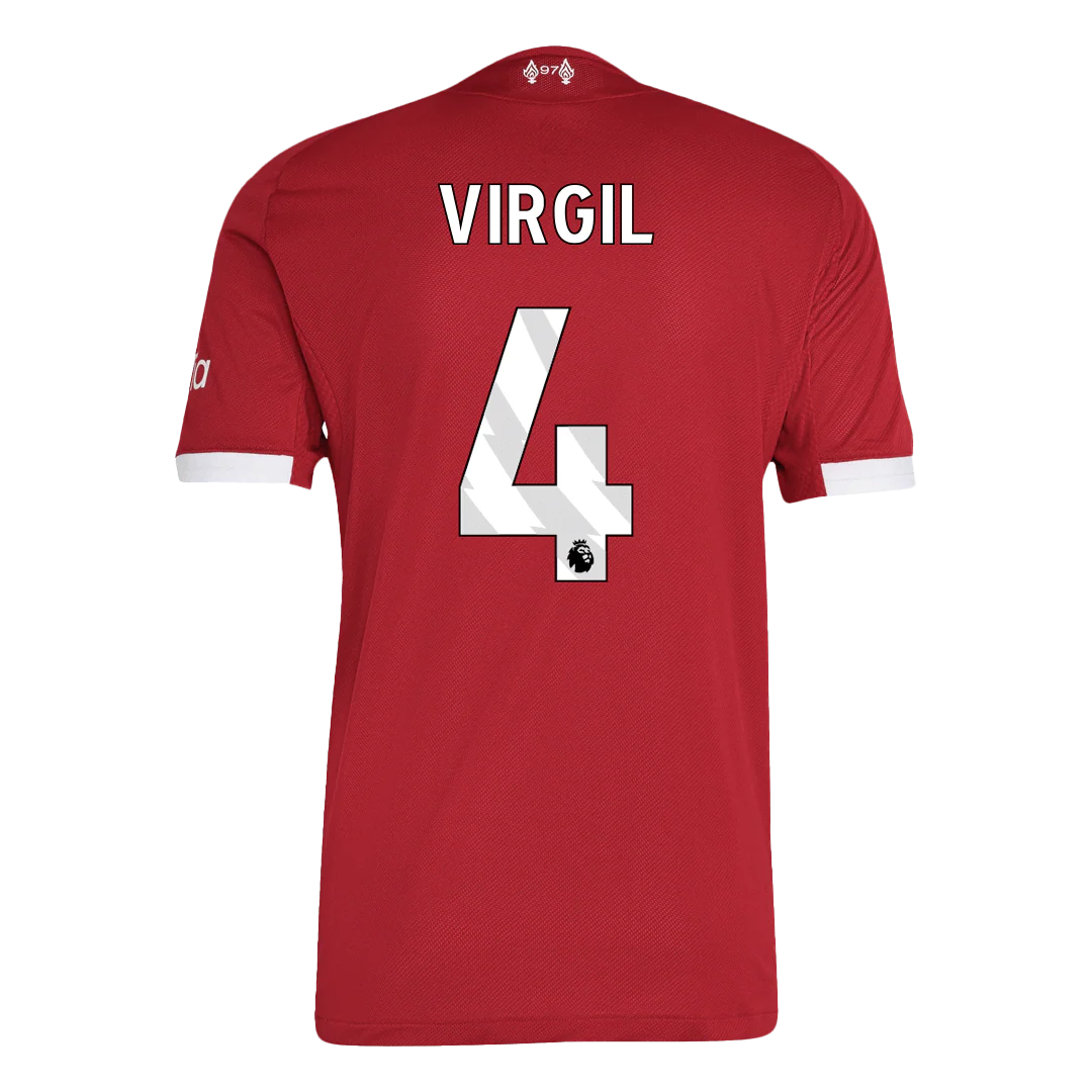 VIRGIL #4 Liverpool Home Player Version Soccer Jersey 2025/26