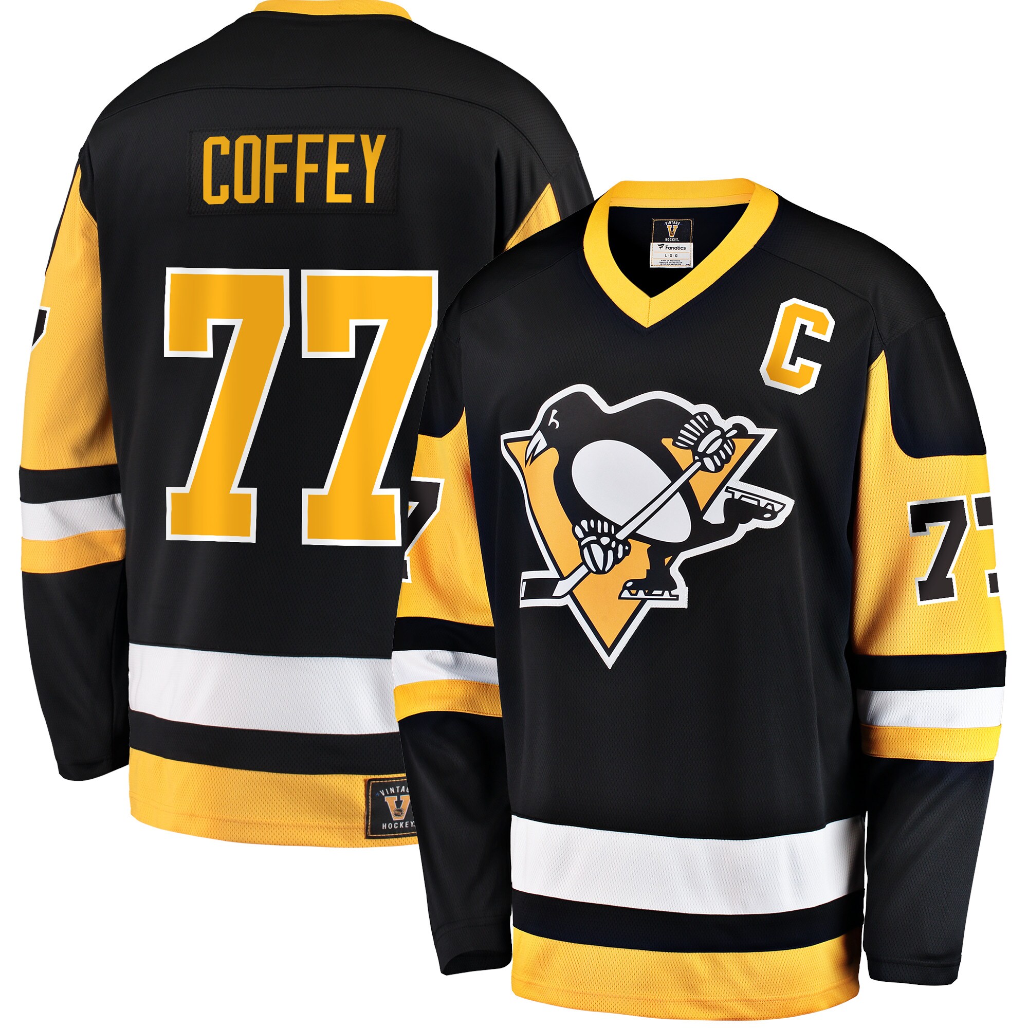 Paul Coffey Pittsburgh Penguins Fanatics Premier Breakaway Retired   Jersey – Black