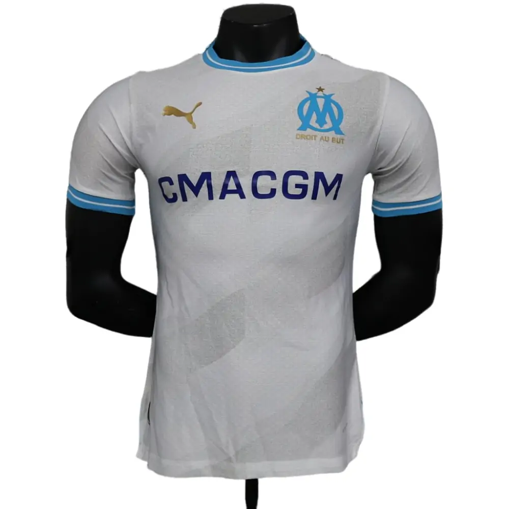 2023/2024 Player Version Olympique de Marseille Home Football Jersey