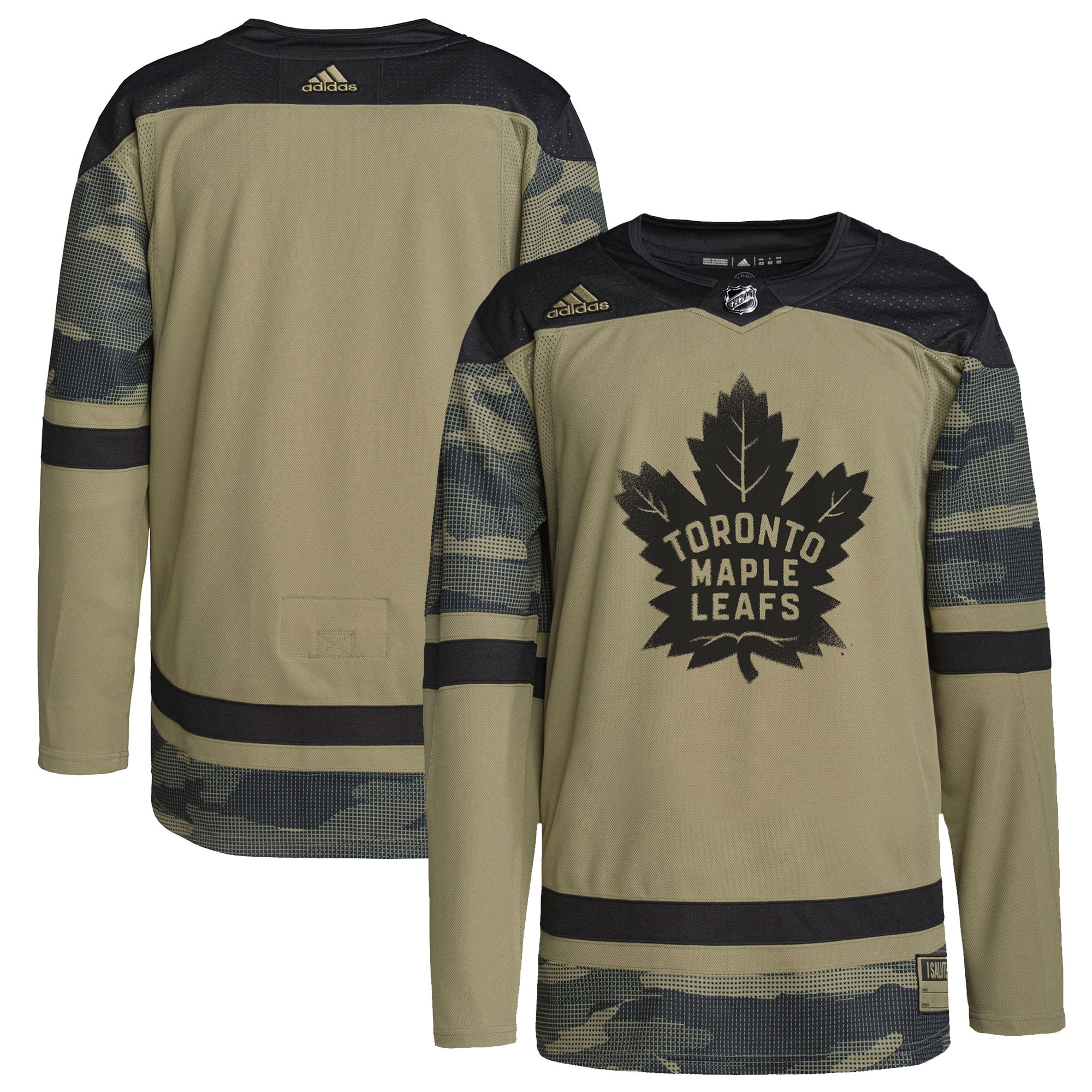 Toronto Maple Leafs  Logo Military Appreciation Team  Practice Jersey – Camo