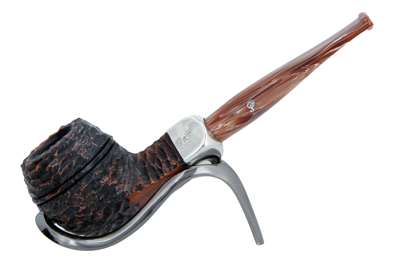 Peterson of Dublin Derry Rusticated Briar Smoking Pipe - Shape 150 - 9mm