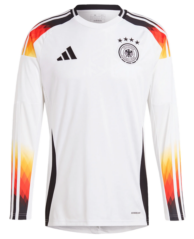 GERMANY EURO CUP HOME WHITE JERSEY 2024 LONG SLEEVE
