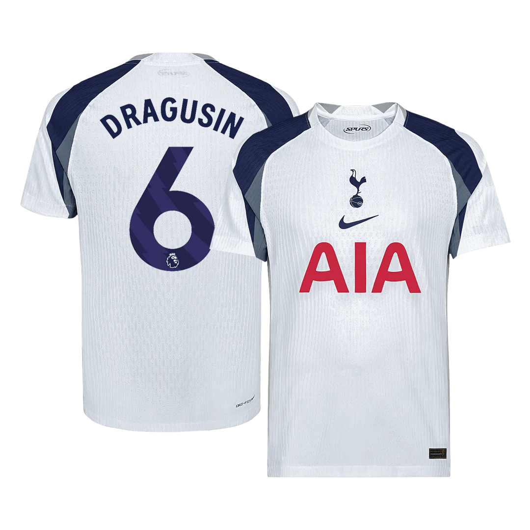 DRAGUSIN #6 Tottenham Hotspur Home Player Version Soccer Jersey 2025/26