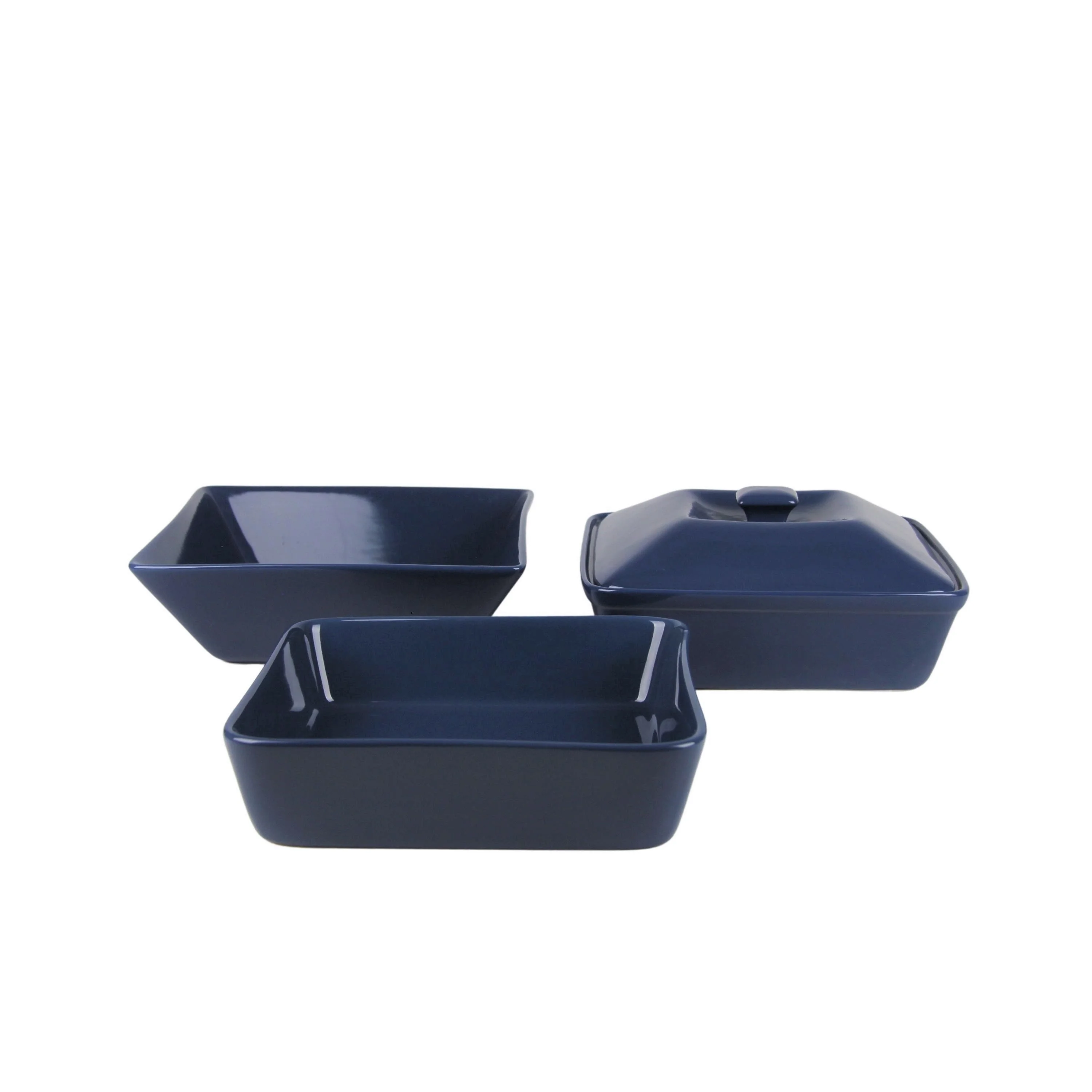 10 Strawberry Street Nova Square 45 Piece Stoneware Dinnerware Set, Matte Black