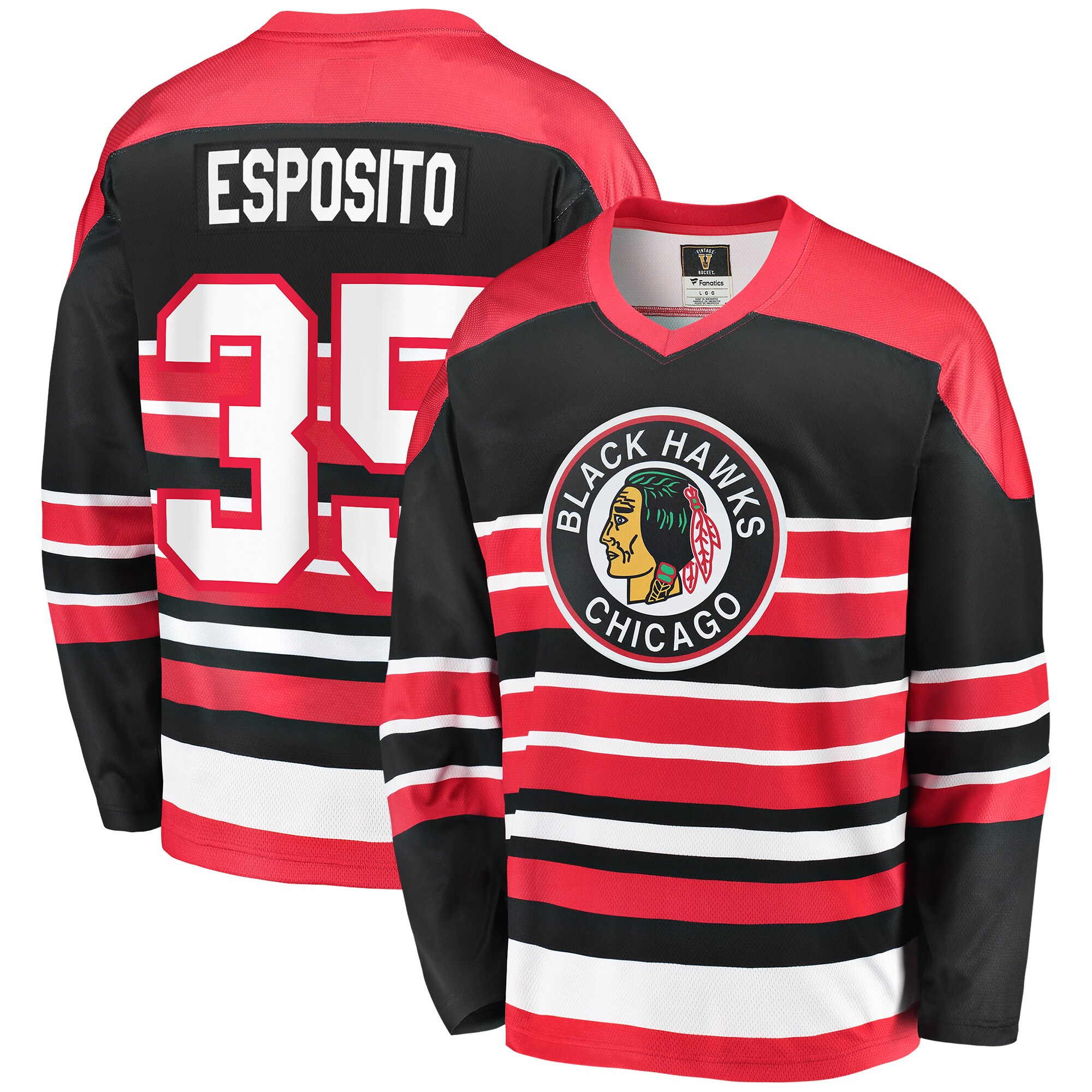 Tony Esposito Chicago Blackhawks Fanatics Premier Breakaway Retired   Jersey – Red