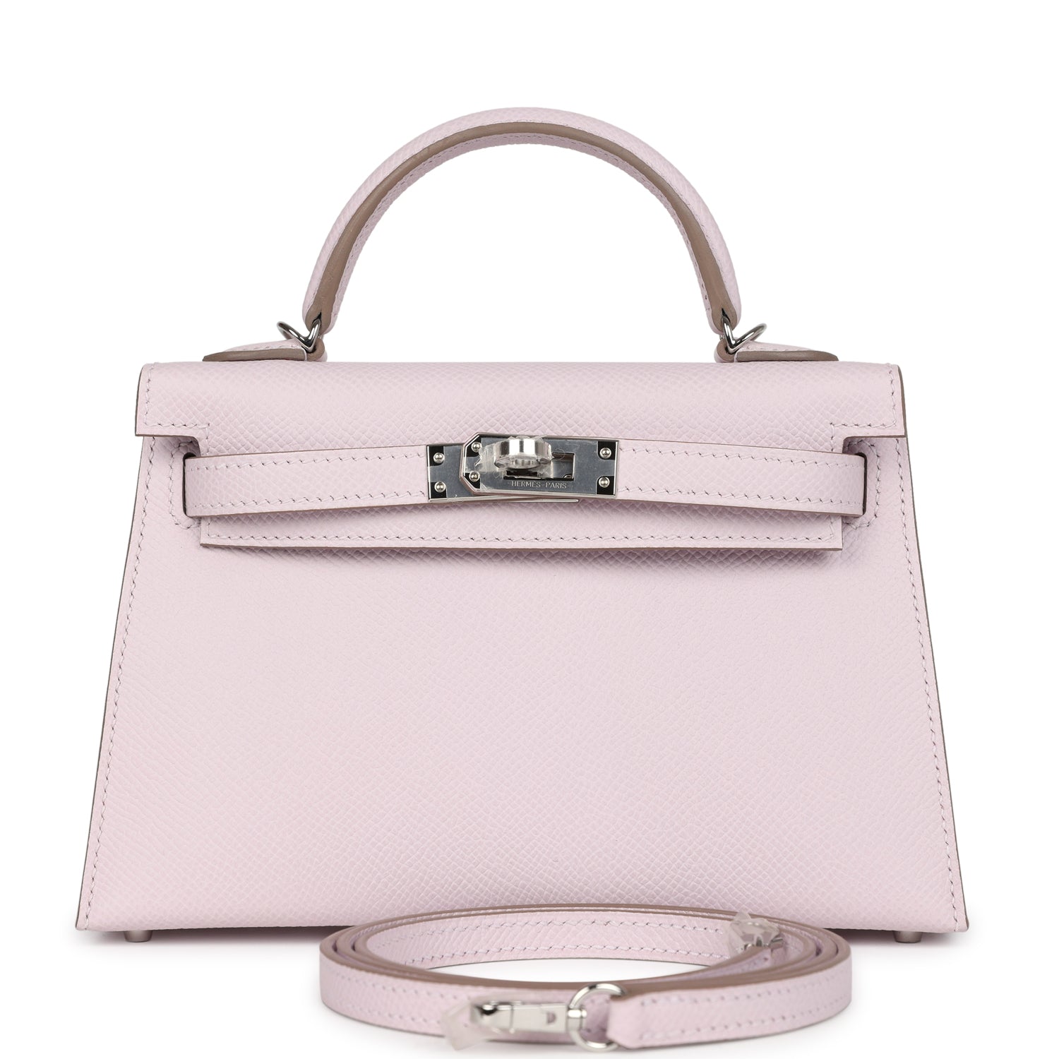 Kelly Sellier 20 Mauve Pale Epsom Palladium Hardware