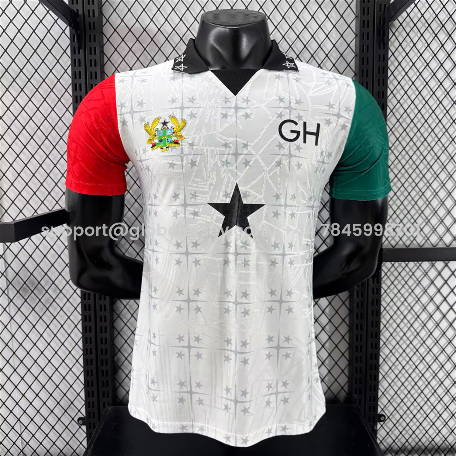Ghana 2026 Coat Of Arms White Special Jersey - Player Version