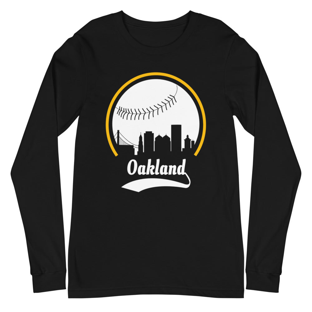 Unisex Oakland Athletics Baseball Long Sleeve Tee Shirt