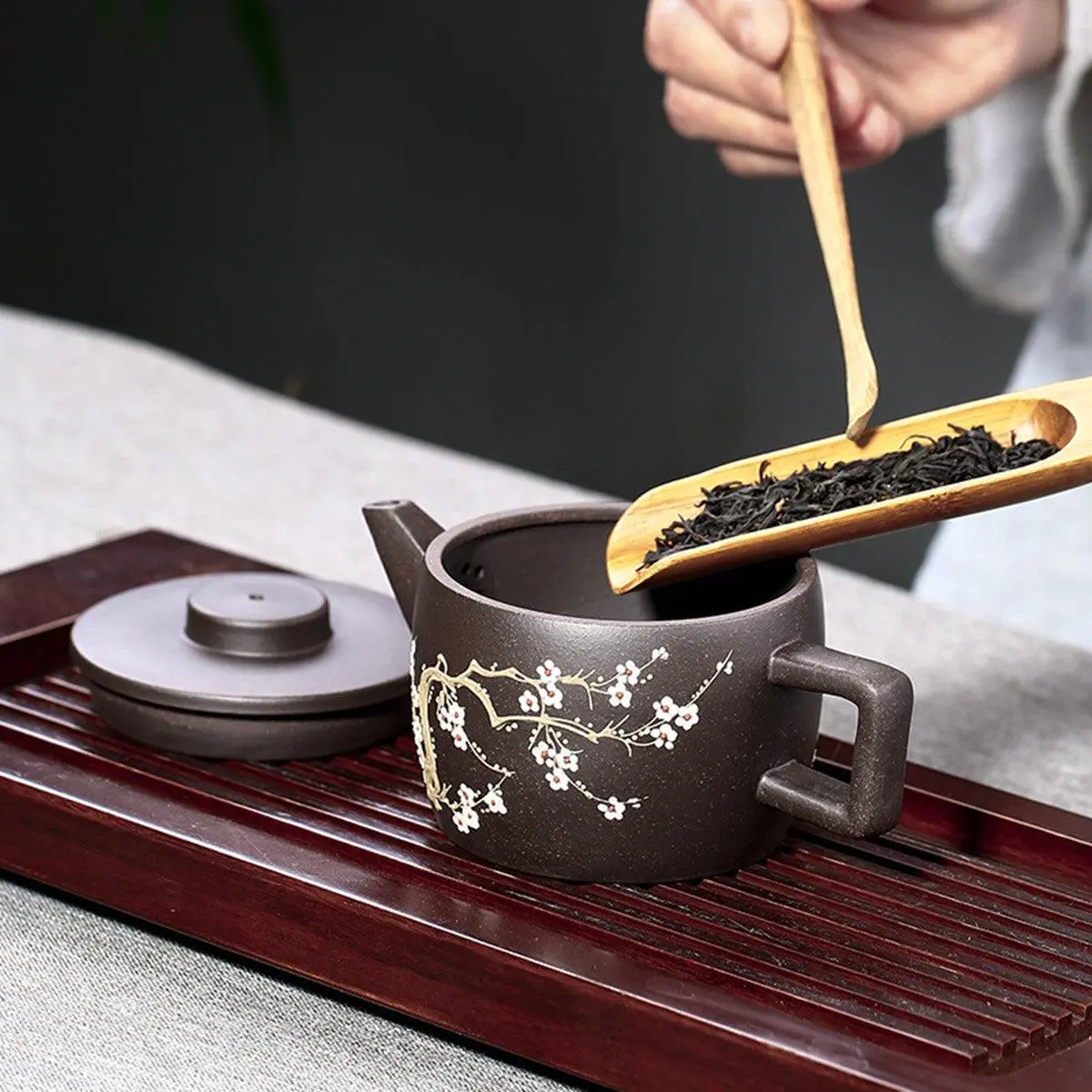 Plum Blossom Clay Yixing Teapot 175ml