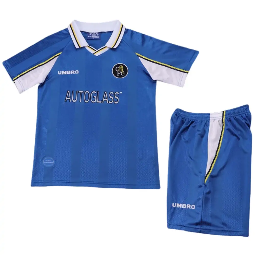 1997-99 Chelsea Home Retro Children's Jersey Set Fans Edition