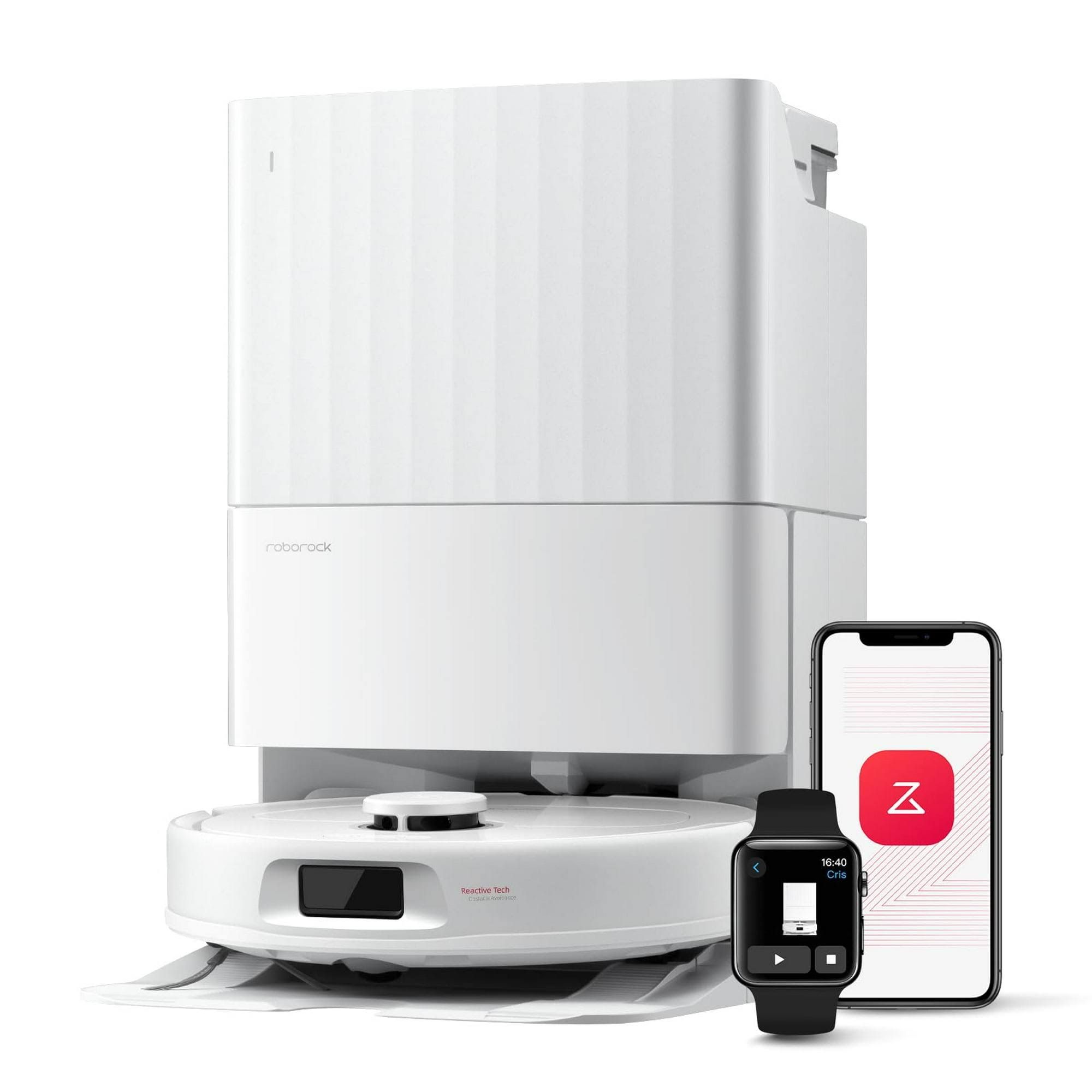 Roborock QV 35A Robot Aspirapolvere Antigroviglio 8000Pa Panno Sollevabile