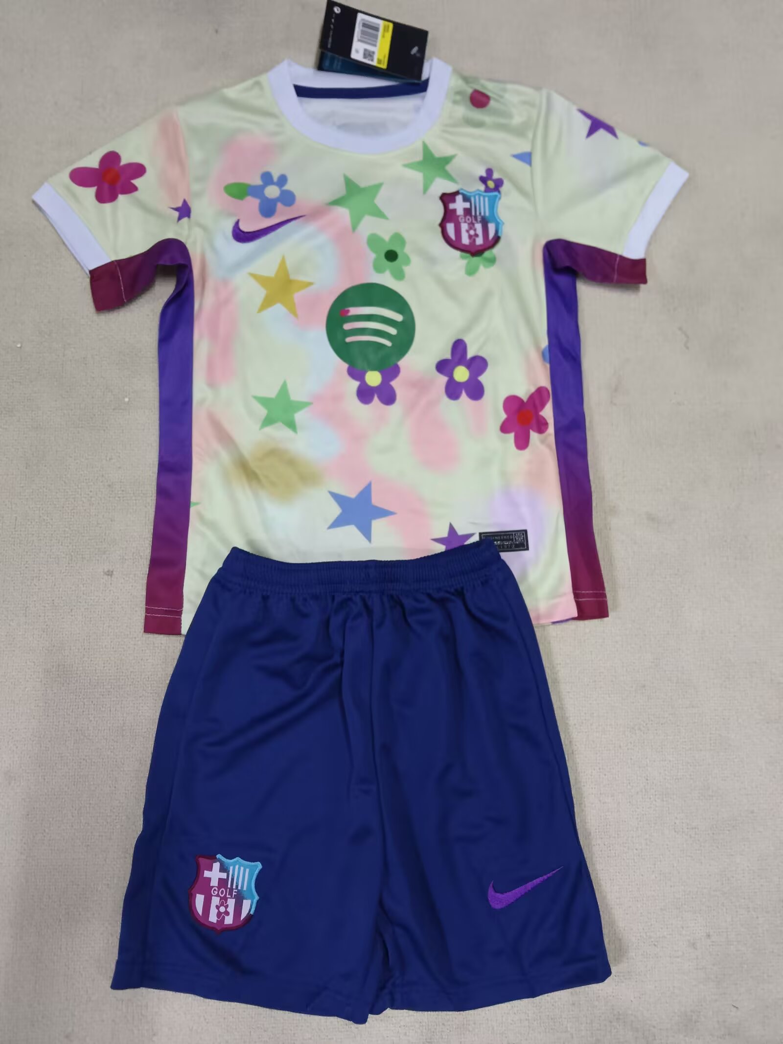 25-26 Barcelona Special Edition Patterned Jersey - Kids Set