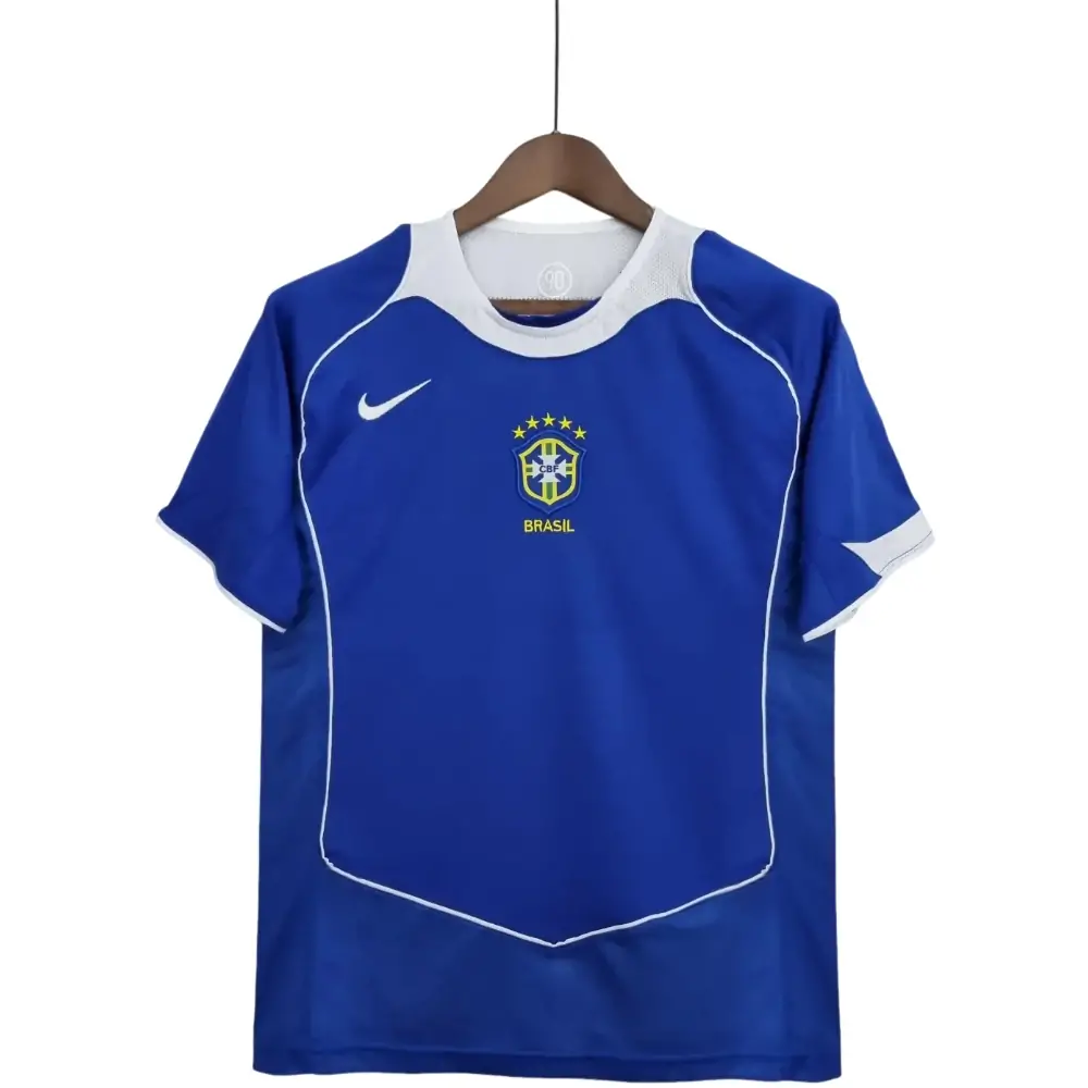 2004-2006 Brazil Away Retro Jersey - Fans Edition
